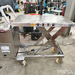 協牛 強牛牌 304不鏽鋼白鐵半電動升降台車