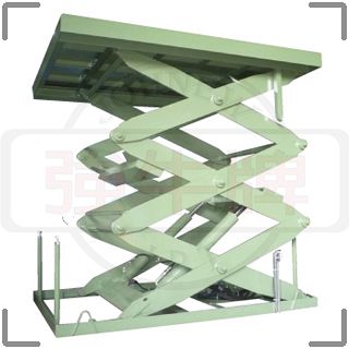 三段式油壓升降平台 (雙缸重荷型)