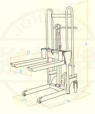 協牛企業強牛牌電動迷你堆高機 (牙叉式)